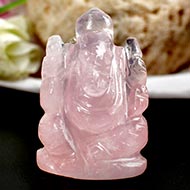 Rose Quartz  Ganesha - 57 gms