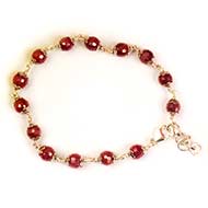 Ruby faceted Bracelet - III
