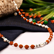 Rudraksha and Pearl mala