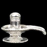 Shivling in pure silver - Design II