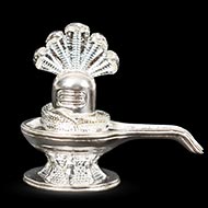 Shivling in pure silver