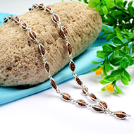 1 mukhi Shivnetra mala (silver cage design)