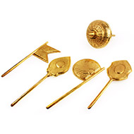 Shodash Upachara - Set of five in brass