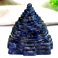 Shree Yantra in Blue Sodalite - 90 gms