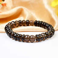 Smoky Quartz Bracelet  - Elliptical Beads