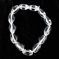 Sphatik Drum Shape Beads Bracelet