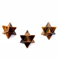 Star Pyramid in Tiger Eye - Set of 3 - 20 gms