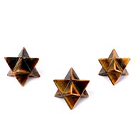 Star Pyramid in Tiger Eye - Set of 3 - 21 gms