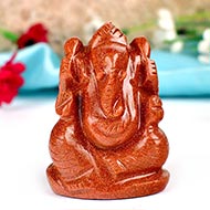 Sunstone Ganesha - 68 gms
