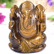 Tiger Eye Ganesha - 110 gms