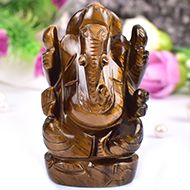 Tiger Eye Ganesha - 117 gms