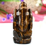 Tiger Eye Ganesha-84 gms