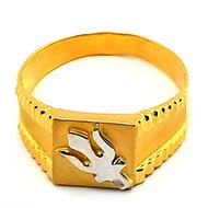 Trishul Gold Ring