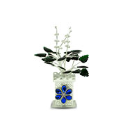 Tulsi plant in pure silver