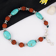 Turquoise Oval Bracelet - 7mm