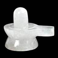 White Agate Shivling - 141 gms