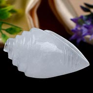 White Quartz Shankh - 46 gms