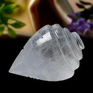 White Quartz Shankh - 70 gms