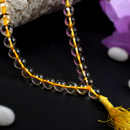 Yellow Citrine rosary - 8 mm