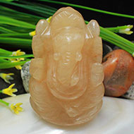 Yellow Jade Ganesh - 81 gms