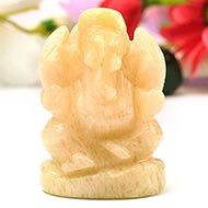Yellow Jade Ganesha - 90 gms