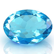 Blue Topaz - 5 to 6 carats - Oval