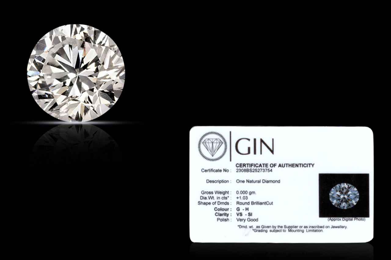 Natural Diamond -1.03 Cent