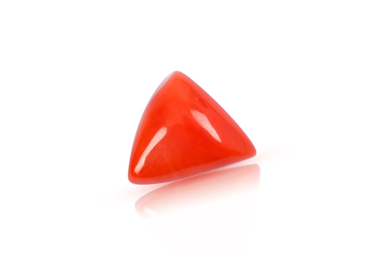Italian Coral triangular - 19.37 carats