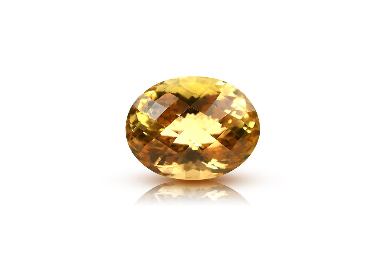 Yellow Citrine - 23.35 carats - Oval