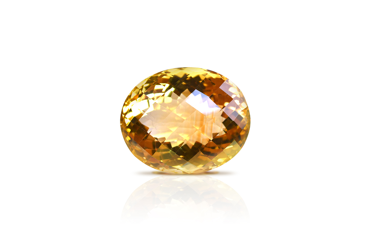 Yellow Citrine - 30 carats - Oval