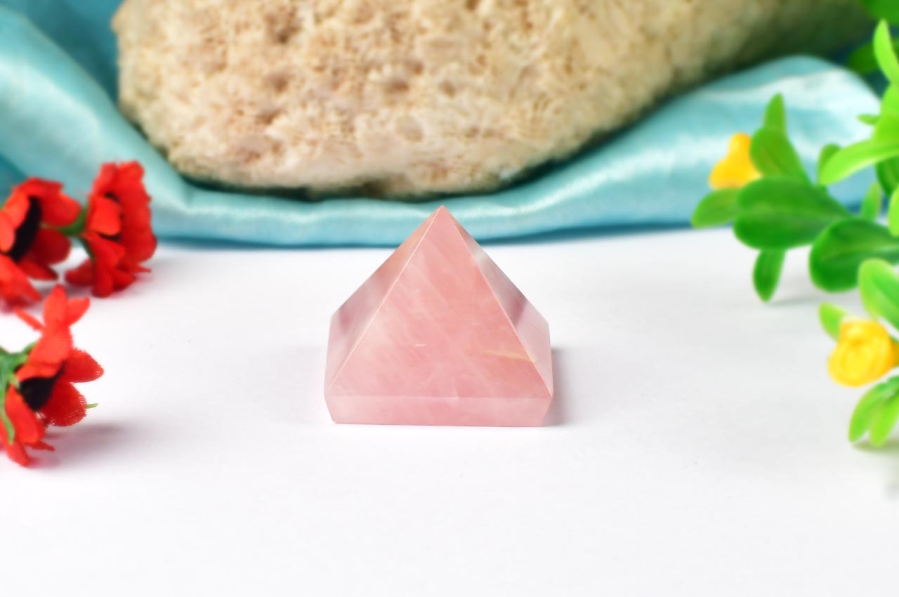 Rose Quartz Pyramid