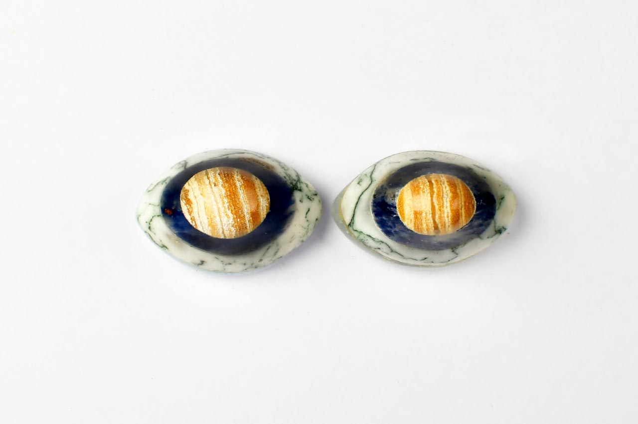 Yellow Agate Sodalite Tree Agate Opal Bonded Eye