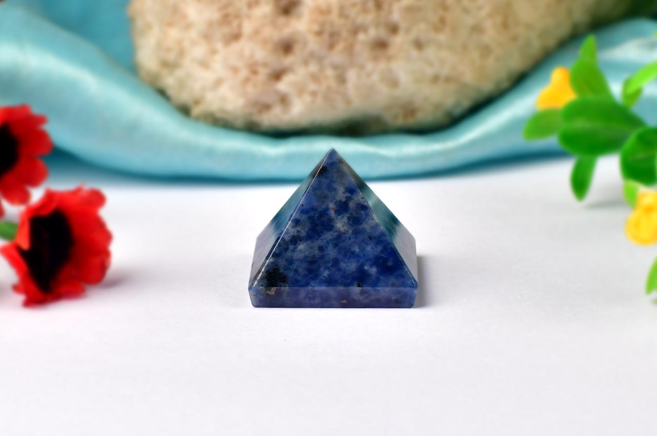 Blue Sodalite Pyramid - I