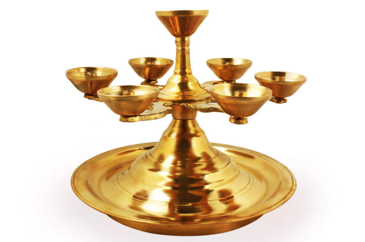 Multi lamp samai in brass