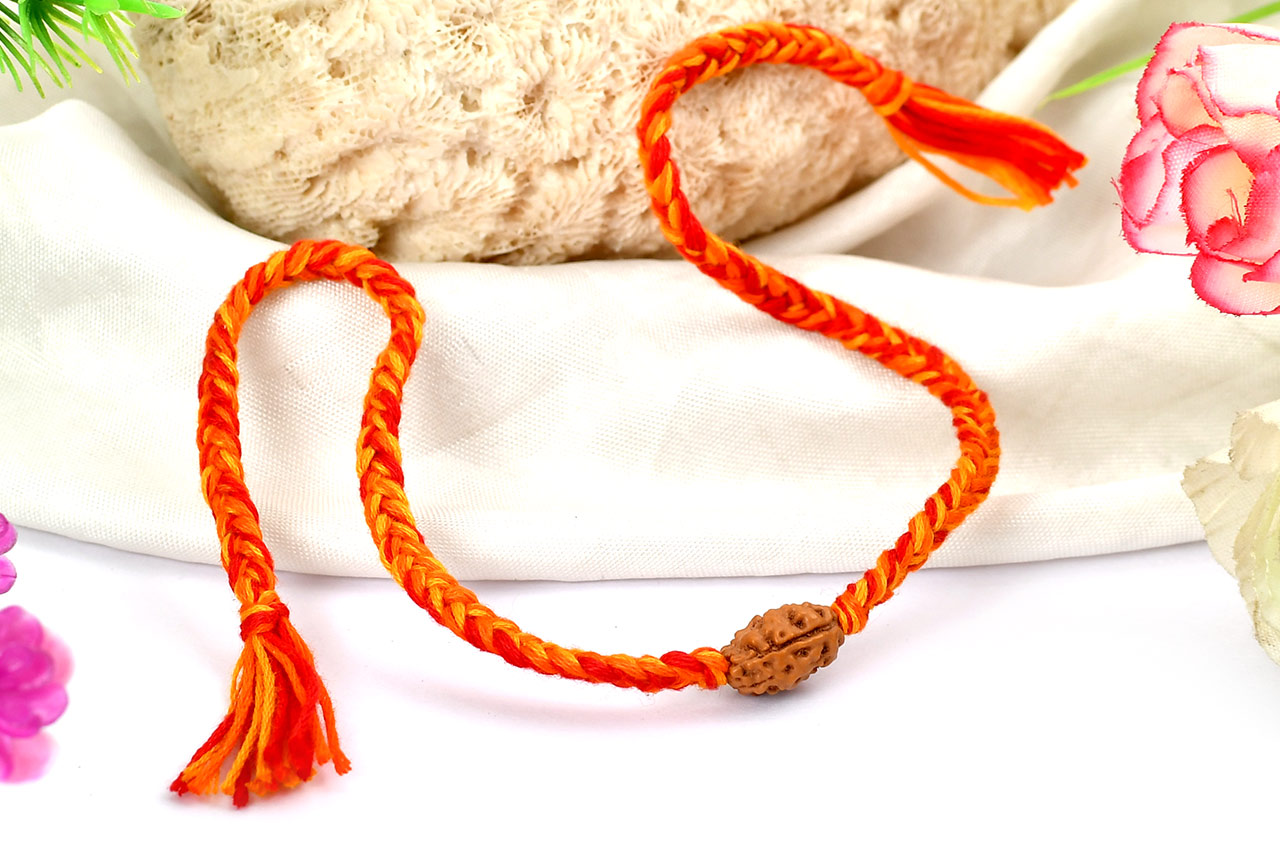 2 mukhi Rakhi in thread