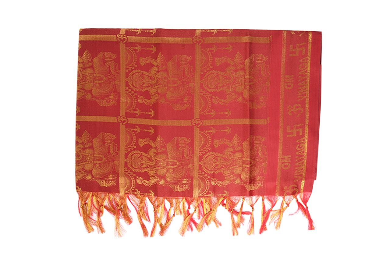 Om Vinayaga  Shawl in Art Silk