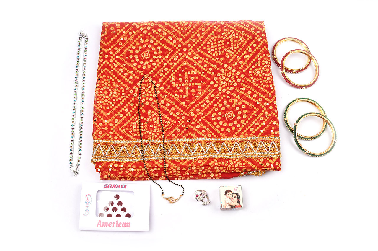 Devi maa shringar kit with Red Saree