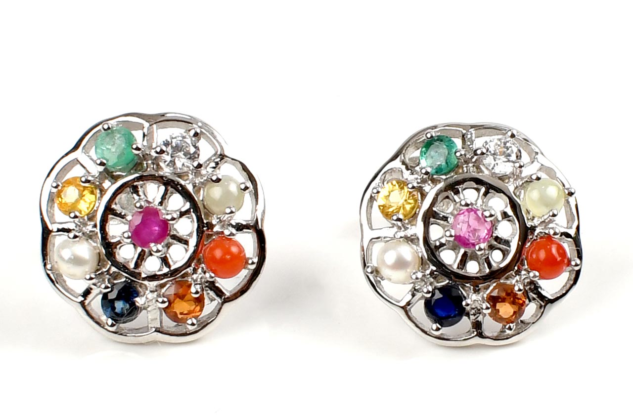 Navratna Earrings - Design I