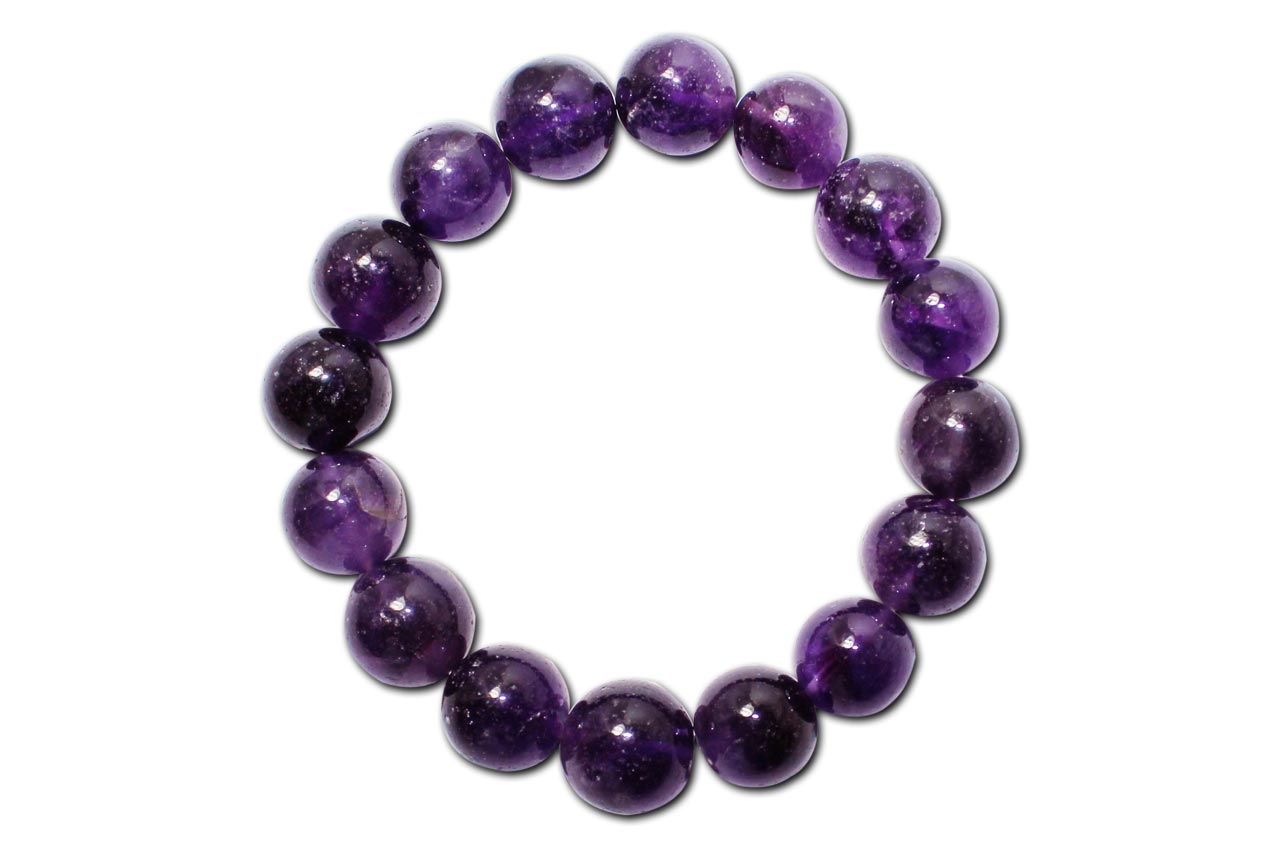Amethyst Round Bracelet - 11mm
