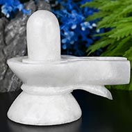 White Agate Shivlinga - 1500 gms