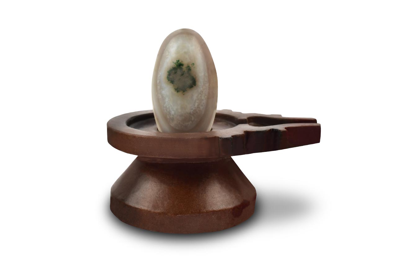 Bana Lingam with Stone Yoni base - CLVI