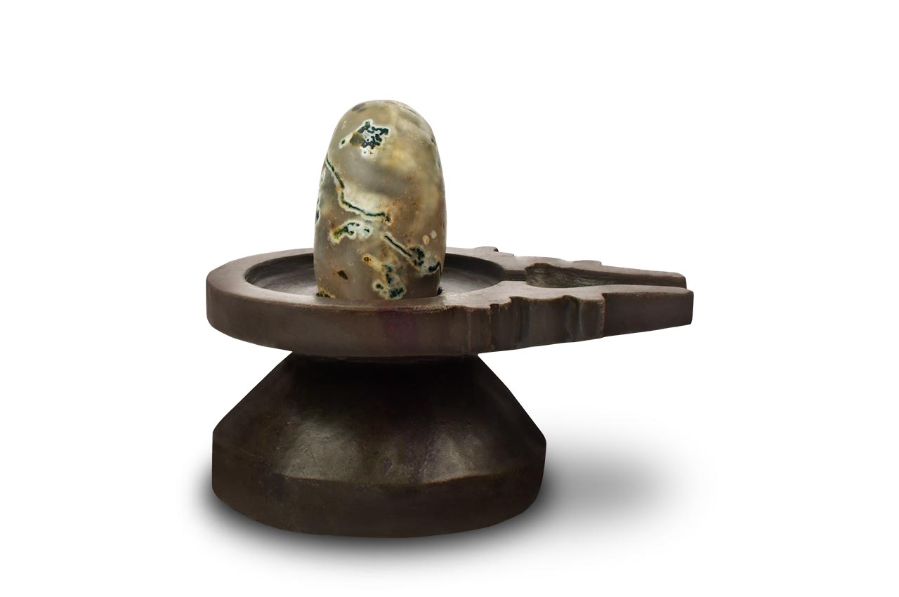 Bana Lingam with Stone Yoni base - CLVII