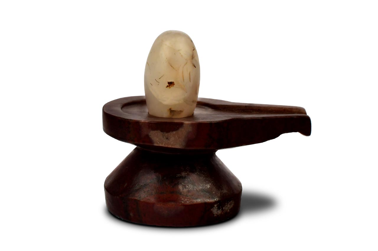 Bana Lingam with Stone Yoni base - CLXIII