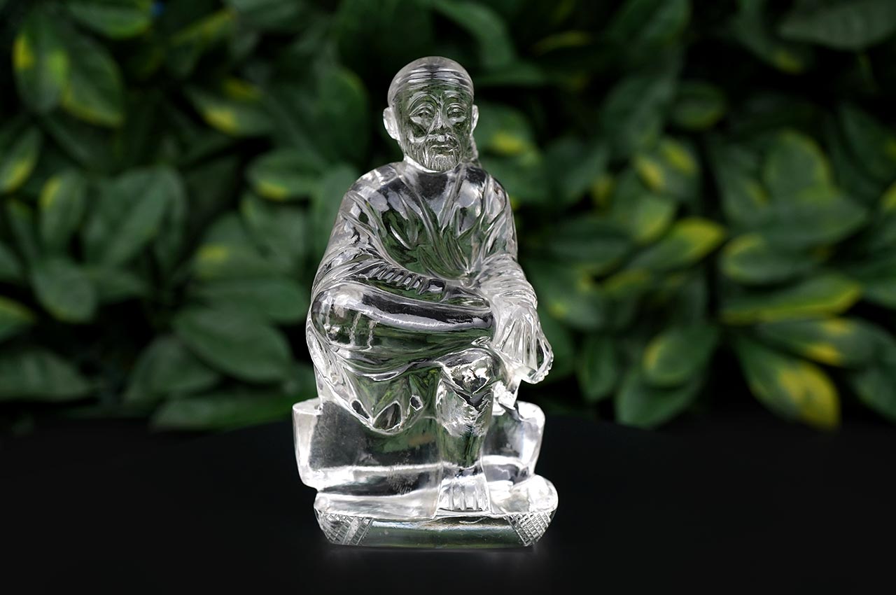 Sphatik Crystal Sai Baba - 356 gms