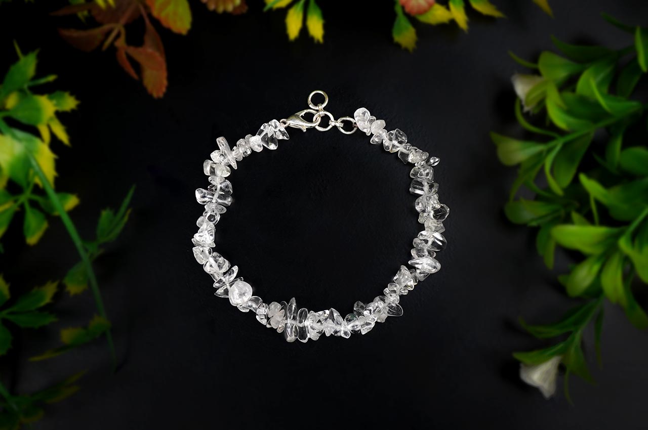 Uncut Sphatik Bracelet