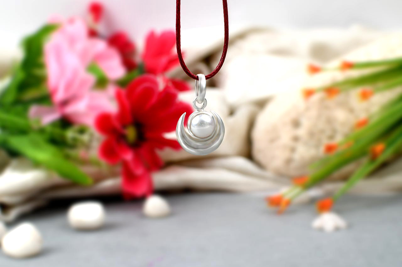 Pearl Moon Locket