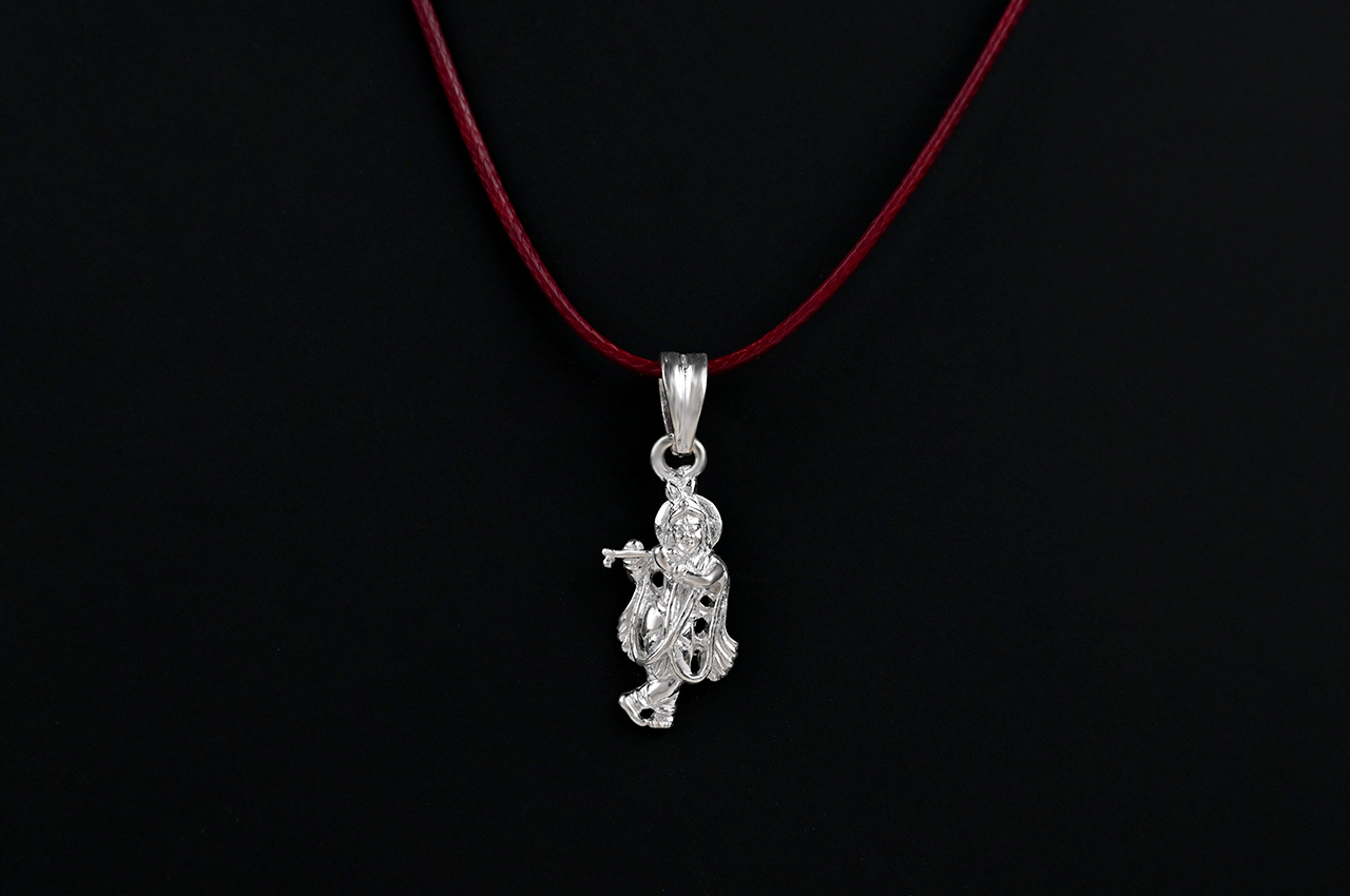 Bansuri Krishna Locket in 925 Silver