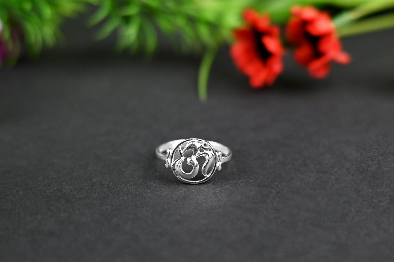 Om Ring in 925 Silver - II