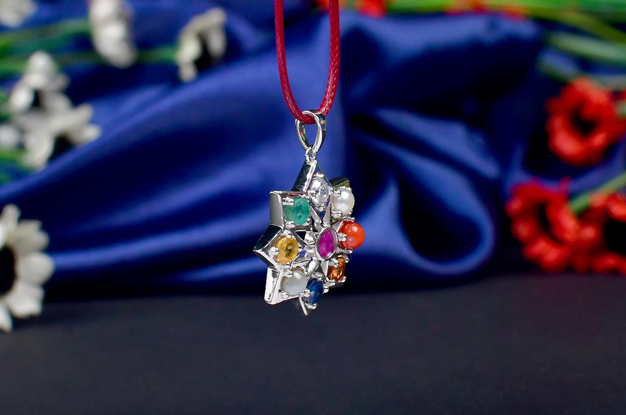 Navratna Pendant - Star Design
