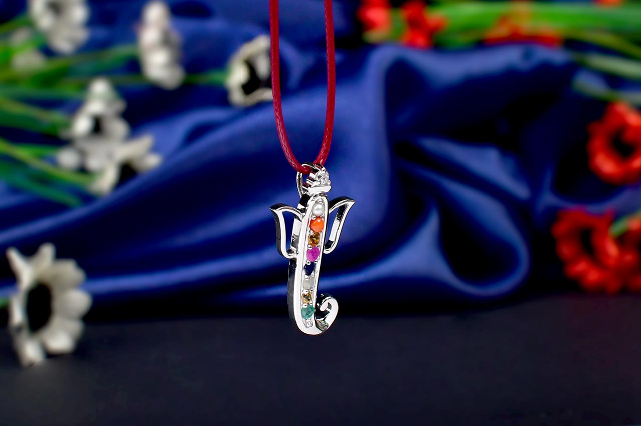 Navratna Pendant - Ganesha Design - I